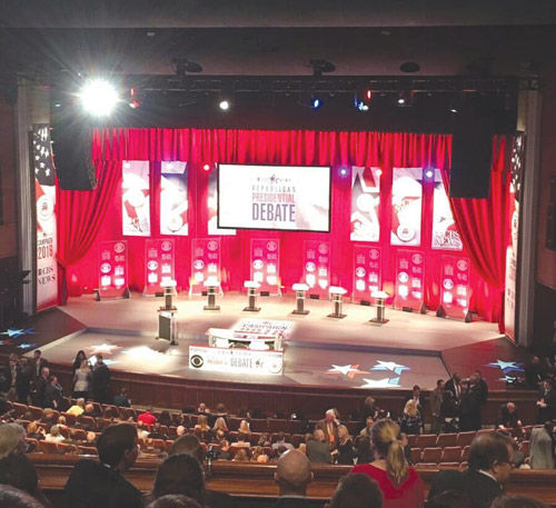 The ninth GOP Debate was hosted in TD Convention Center in Greenville, SC. 