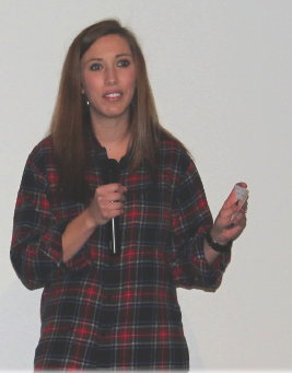Allison Tanzy, an elementary education major tries her hand at stand-up comedy.