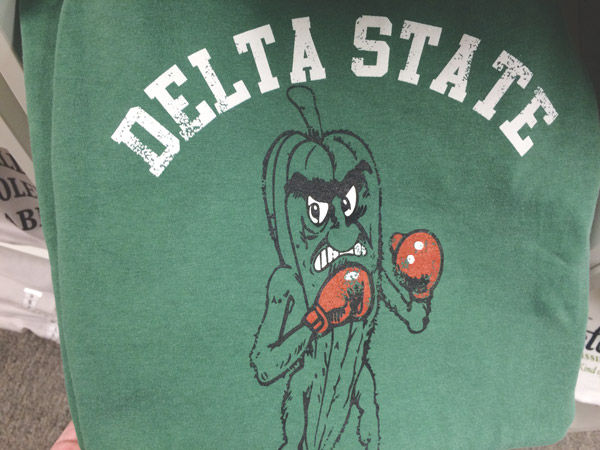 Delta State Universitys unofficial mascot is the Fighting Okra. 