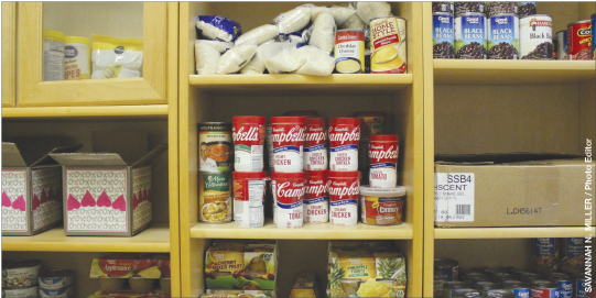 The Paw Pantry (above) is a food and hygenic supplies pantry for all Clemson students with a valid CUID.