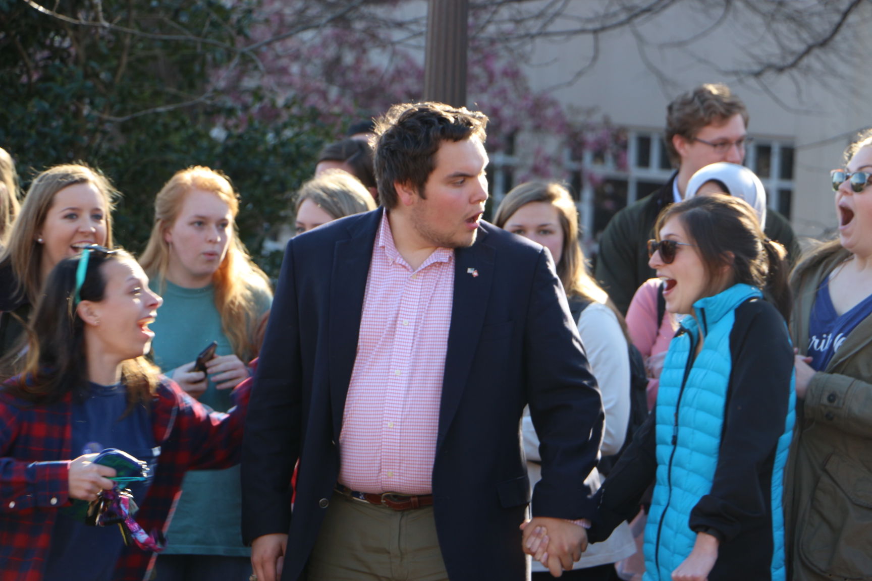 CUSG Election Results Announcement in Carillon Garden