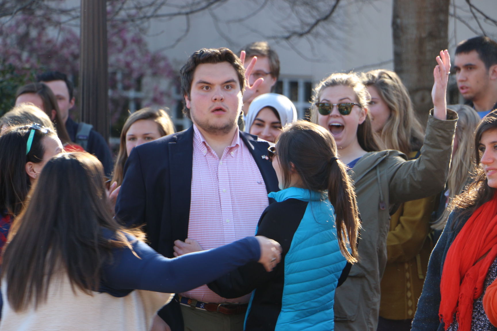 CUSG Election Results Announcement in Carillon Garden