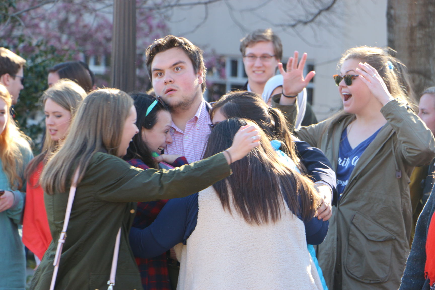 CUSG Election Results Announcement in Carillon Garden