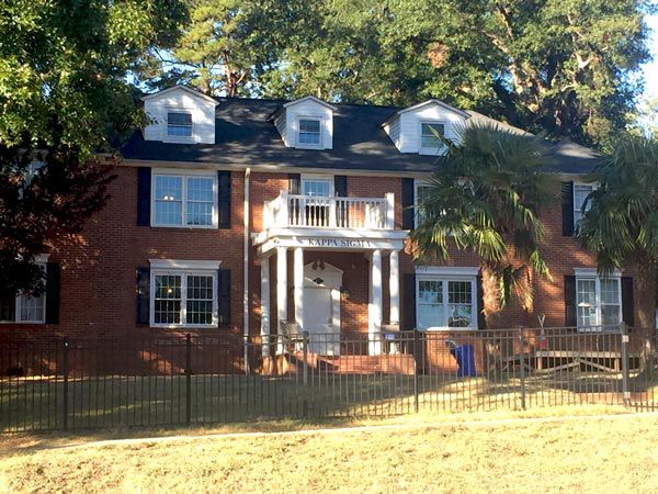 The current chapter of Kappa Sigma's house, which was purchased after the fraternity's rechartering in 2010.