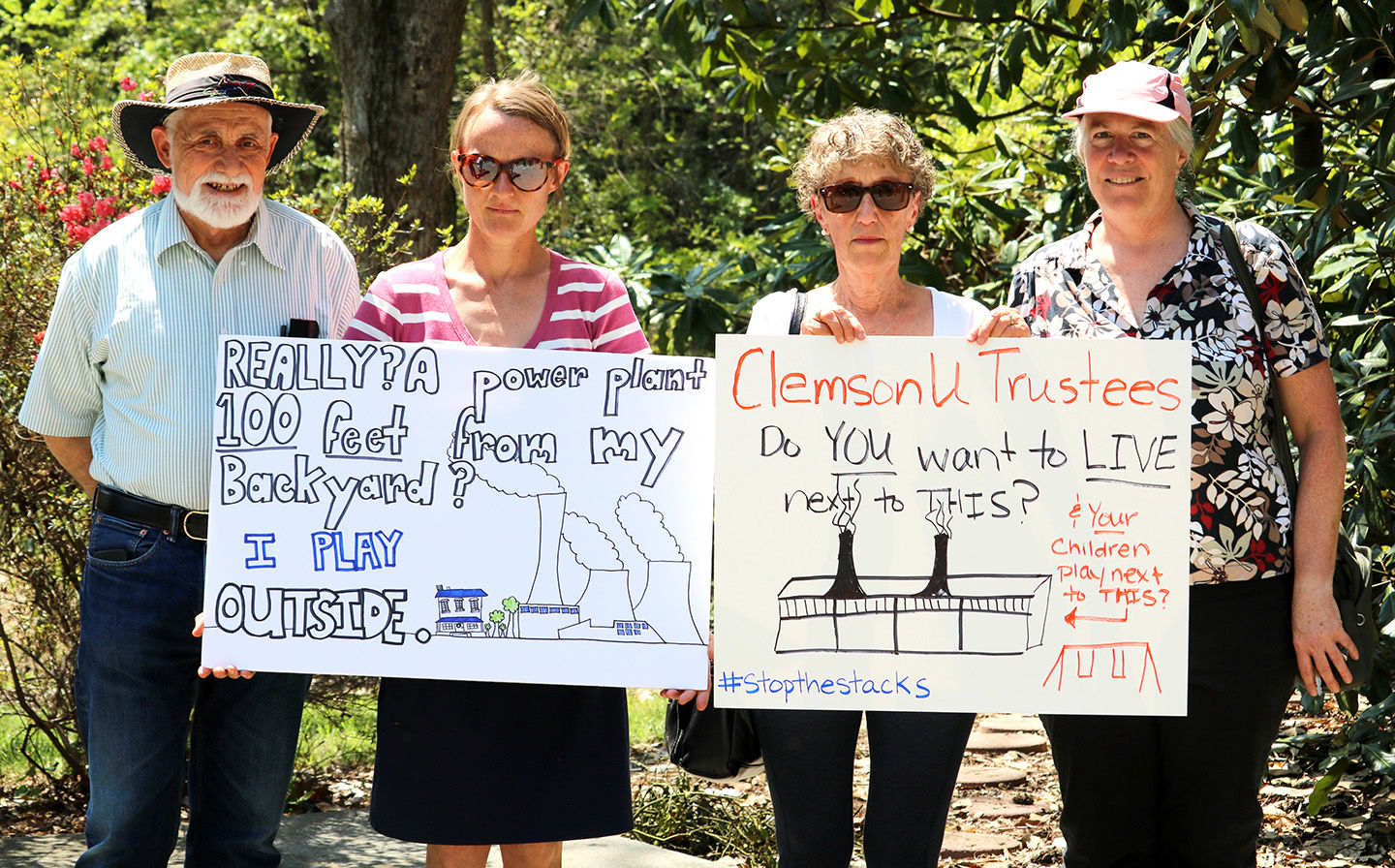 Land conservation group, Clemson residents stand against Duke Energy plant