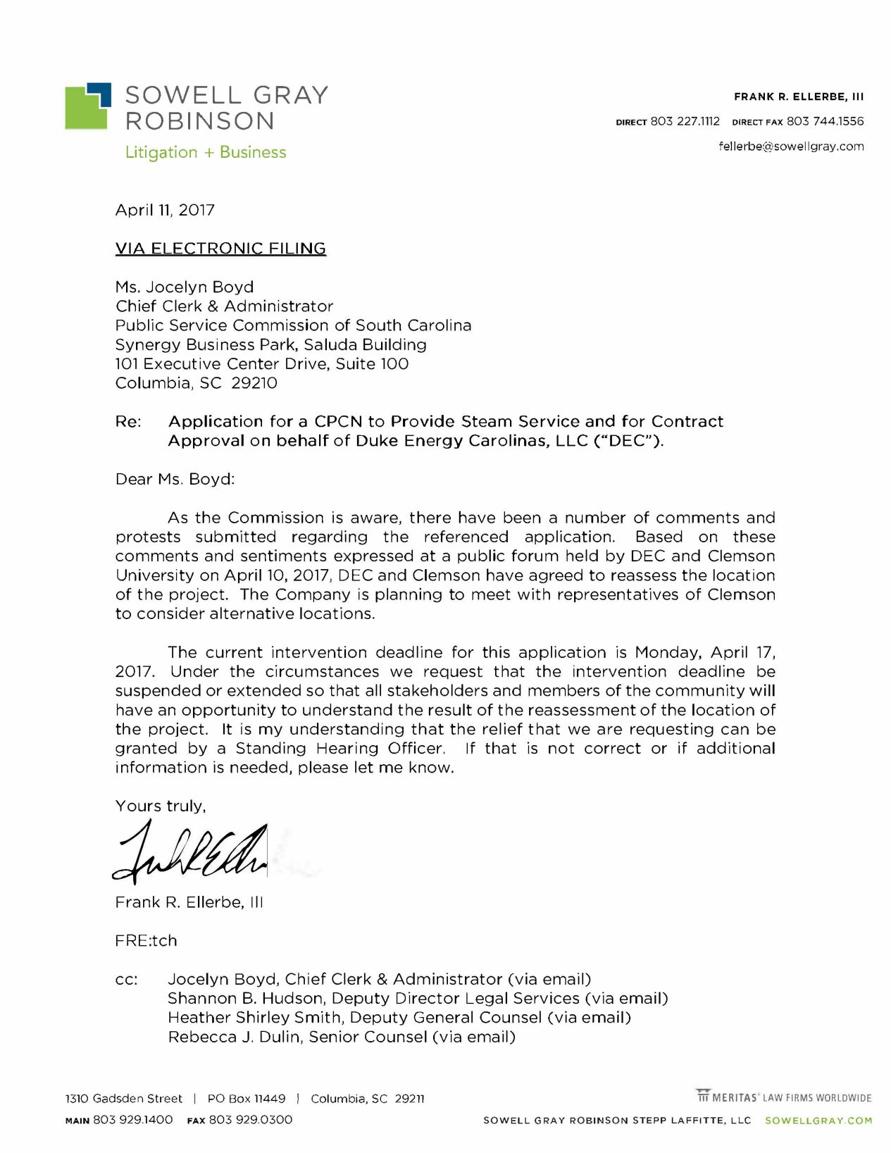 Public Service Commission suspends intervention date for proposed Duke, Clemson power plant