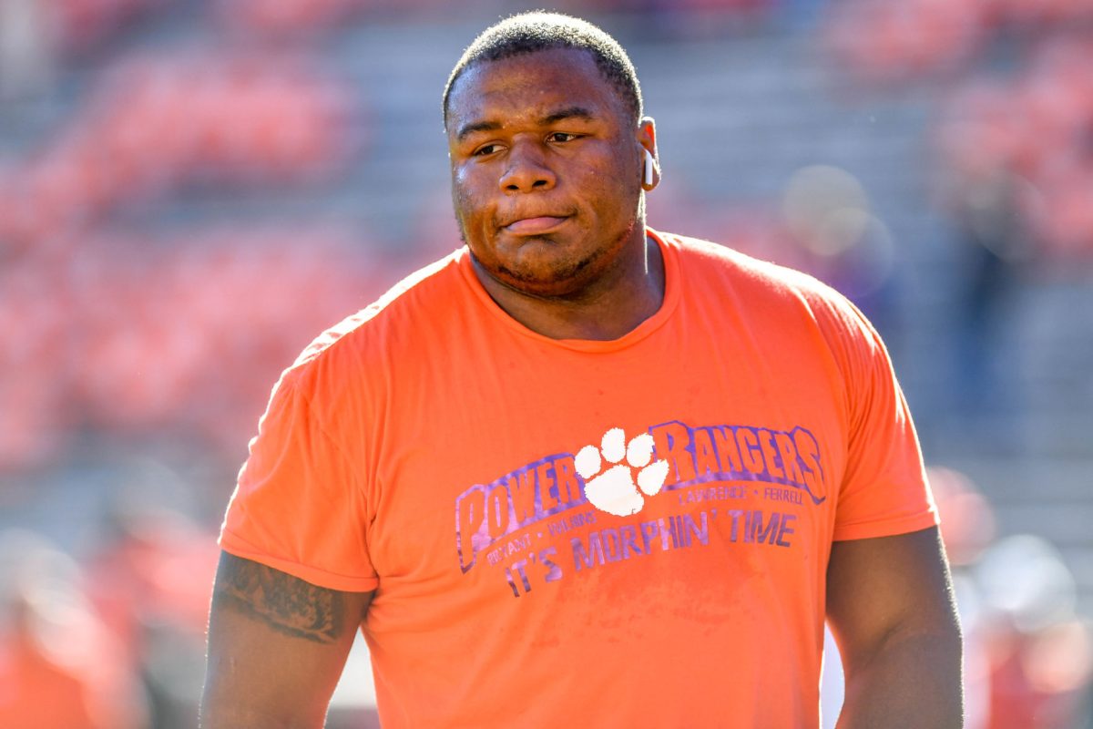 Tiger's standout defensive tackle Dexter Lawrence (pictured) is one of three Clemson football players that have been suspended from Saturday's College Football Semifinal against Notre Dame in the Cotton Bowl.