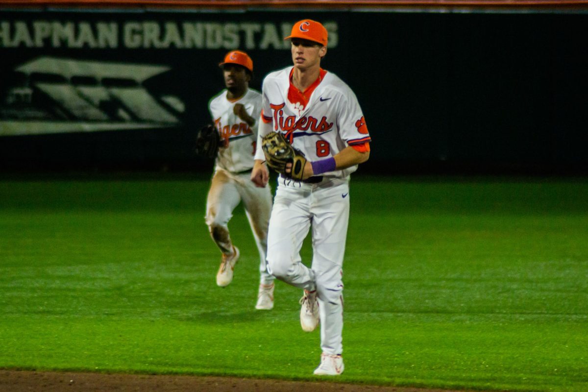 Shortstop+Logan+Davidson+%288%29+heads+into+the+dugout.+Davidson+has+been+tremendous+at+the+plate+for+the+Tigers+and+leads+the+team+in+hits+while+sitting+at+second+in+batting+average.%26%23160%3B