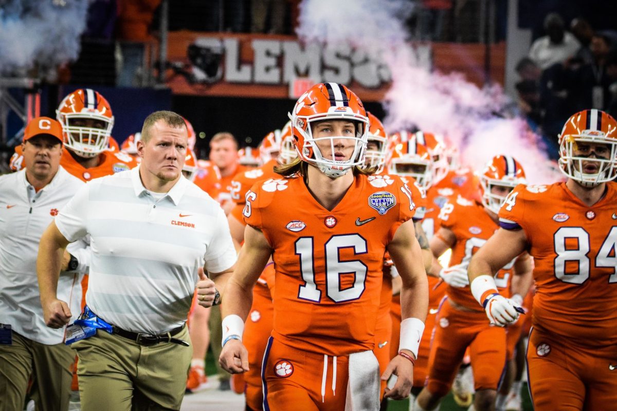 Trevor Lawrence and the Clemson Tigers take the field for the 2018 Cotton Bowl.