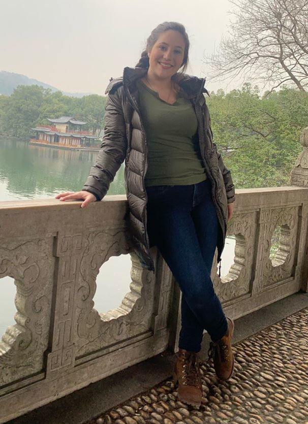 Claire Campbell while studying in Hangzhou, China