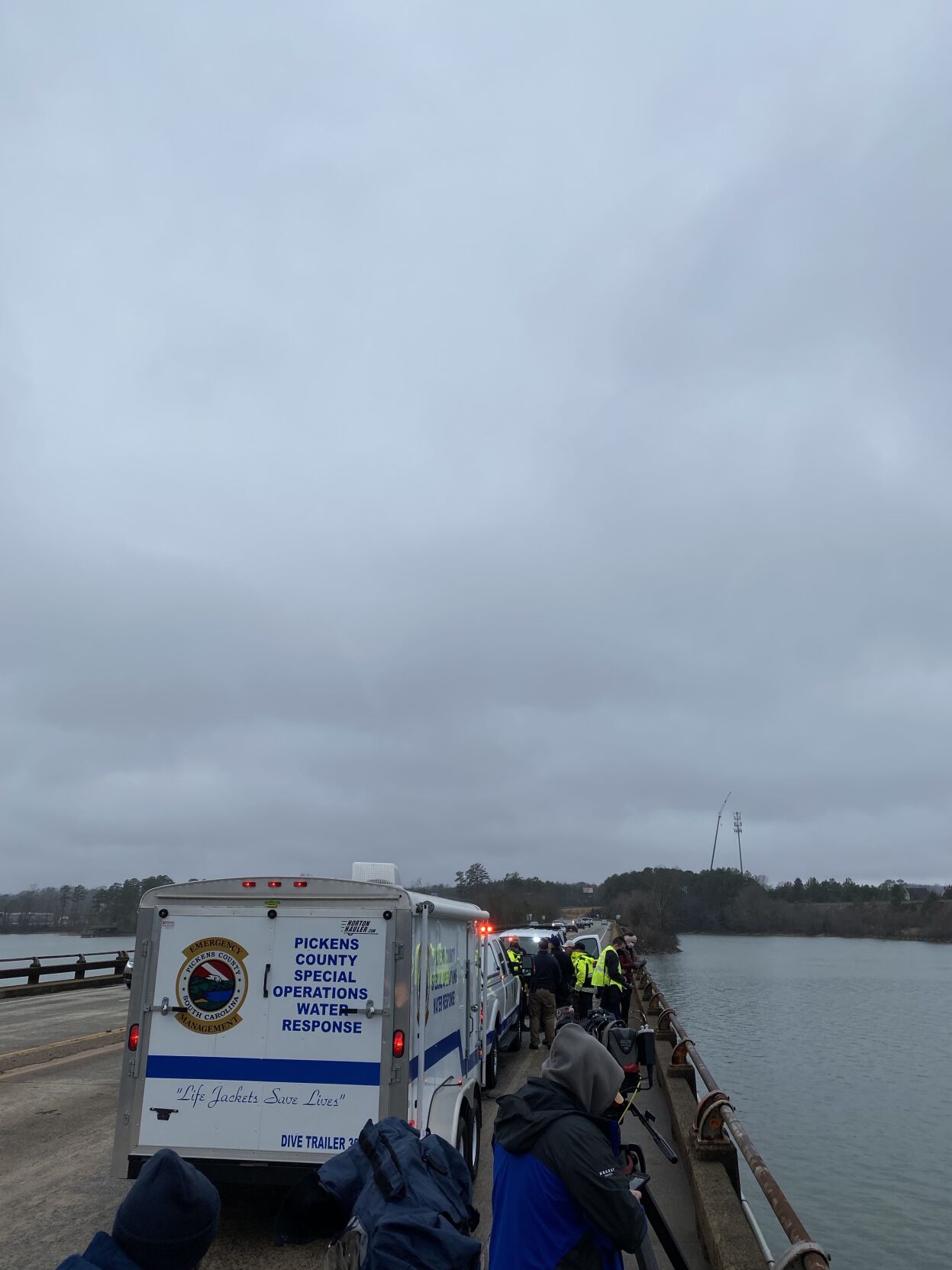 Emergency services search Lake Hartwell for reported distressed person in water