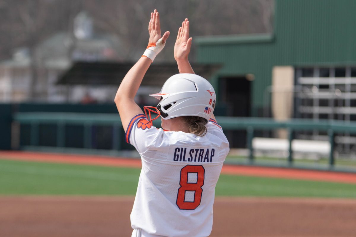 Graduate shortstop Ansley Gilstrap recorded two hits in the game, scoring each time she reached base.