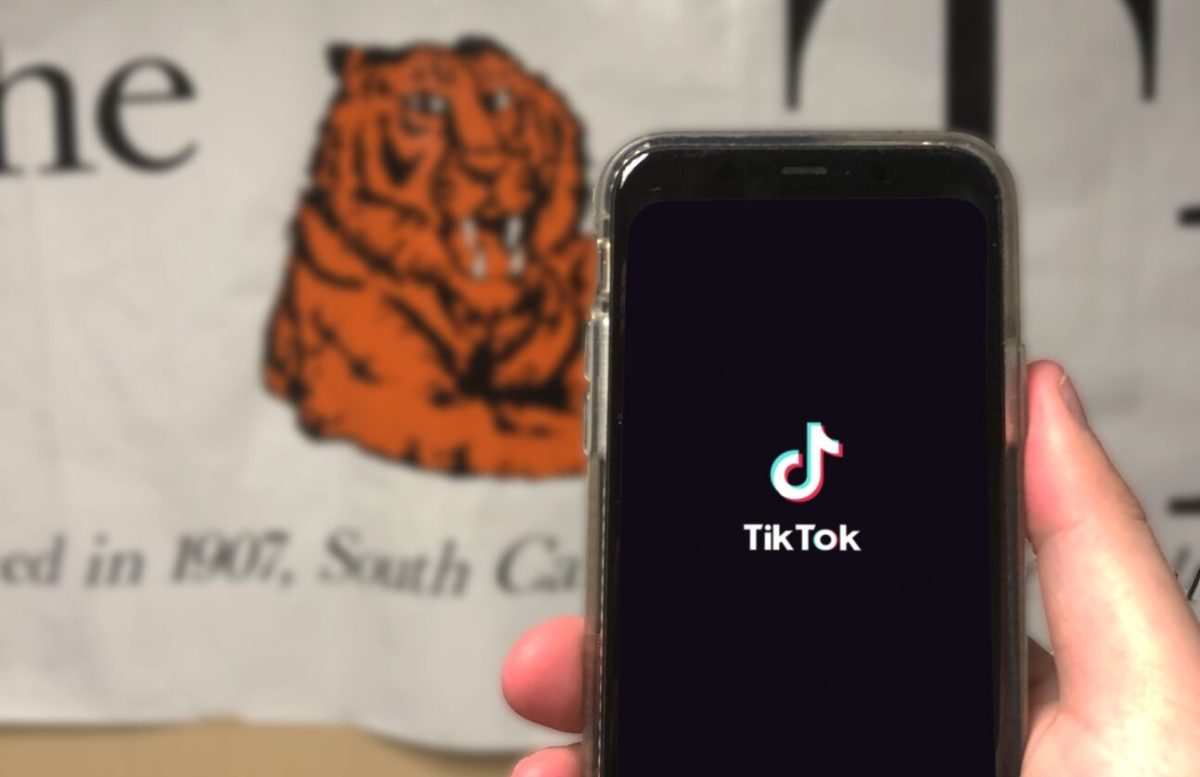 An Iphone features the TikTok application.&#160;