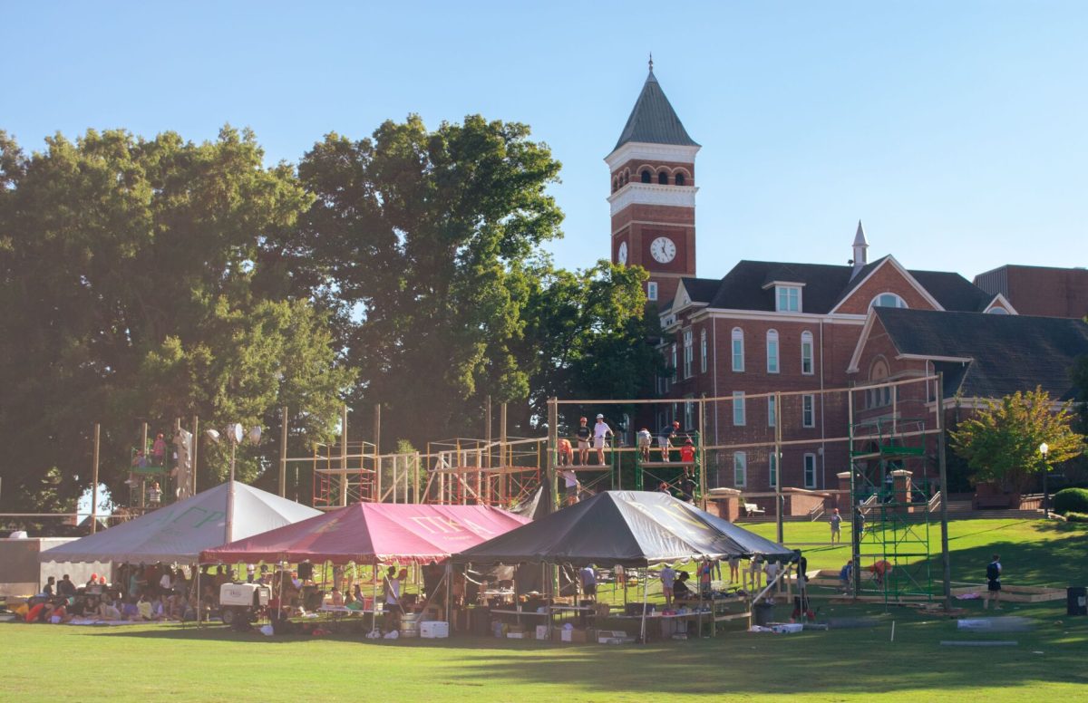 A time-honored tradition has returned to Clemson's Bowman Field. The Homecoming float build, sponsored by Central Spirit, is one of the main attractions during Homecoming week.