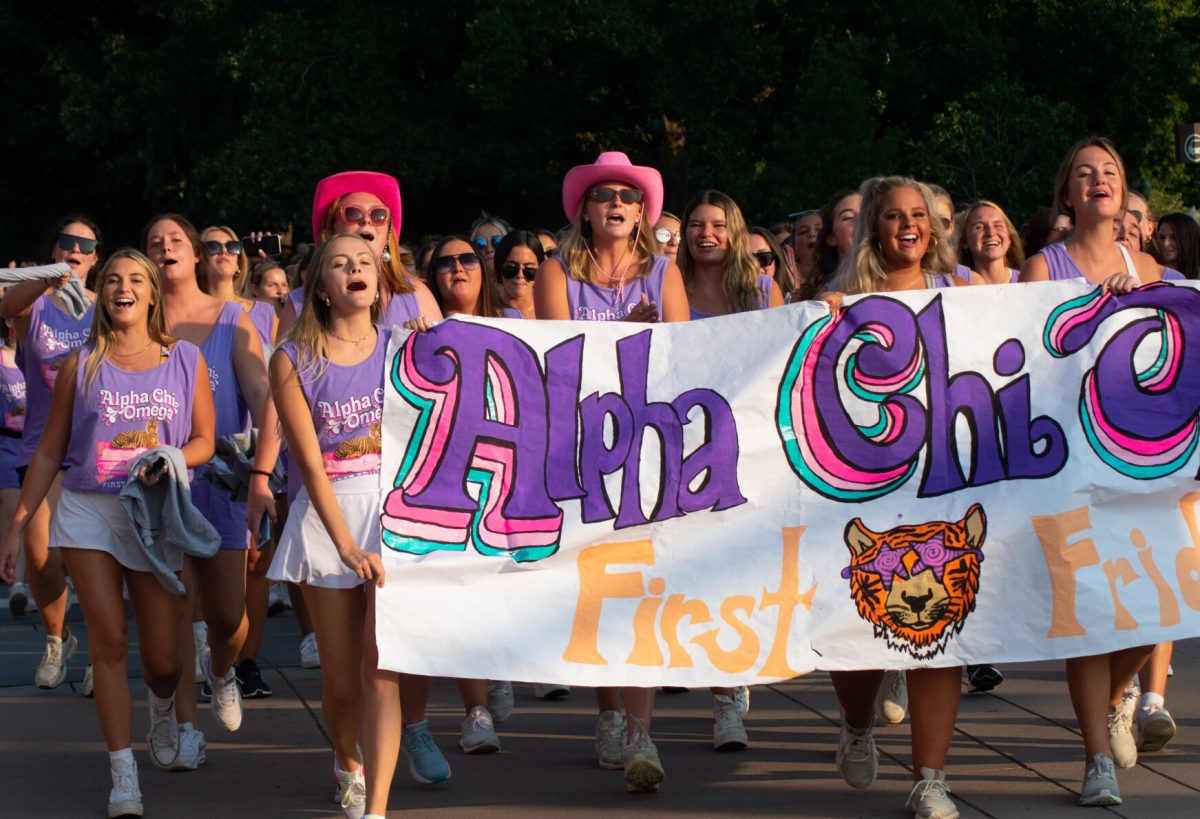 A variety of student organizations, Greek communities and Clemson supporters marched in the parade Friday evening, most with identifying banners in hand.