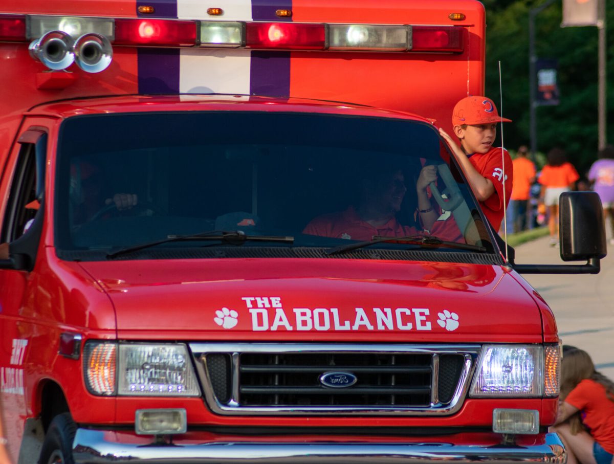 The Dabolance, known for spreading the color orange all across the state of South Carolina, made an appearance Friday evening at the parade.