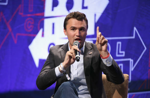 LOS ANGELES, CA - OCTOBER 20: Charlie Kirk speaks onstage during Politicon 2018 at Los Angeles Convention Center on October 20, 2018 in Los Angeles, California. (Photo by Phillip Faraone/Getty Images for Politicon)