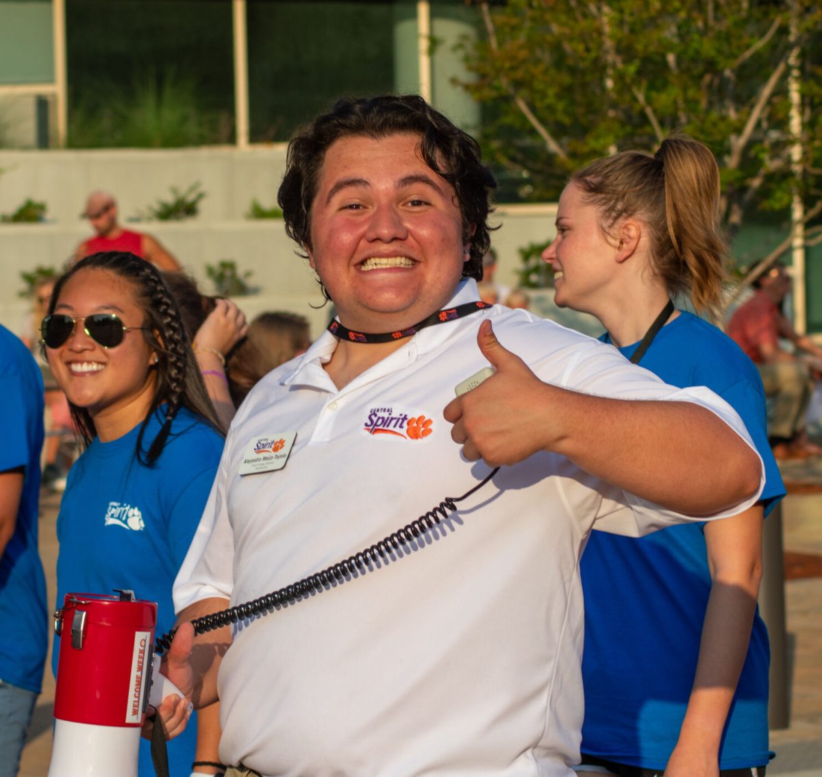 Alejandro Mejia-Tejada, senior secondary education major, was this year's First Friday Parade director for Central Spirit.