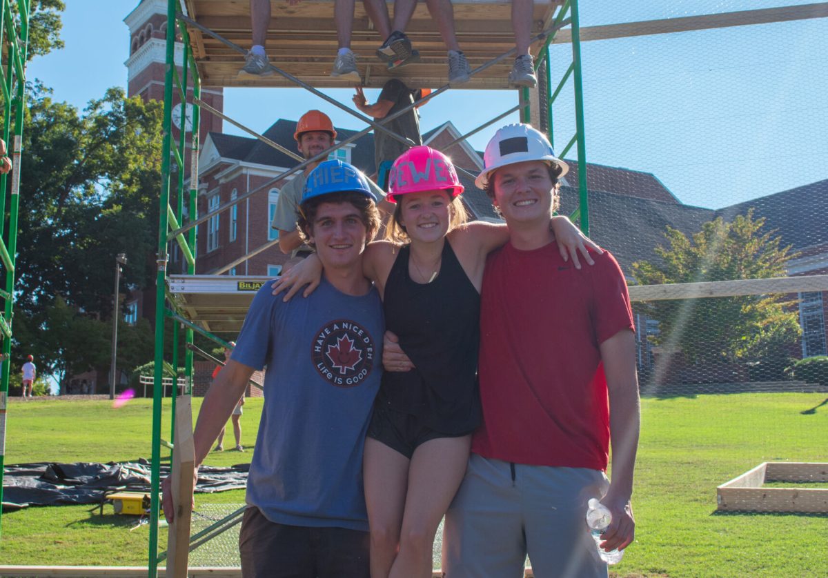 Students work from 6 a.m. to 2 a.m. for a week straight in their efforts to create the best homecoming display.