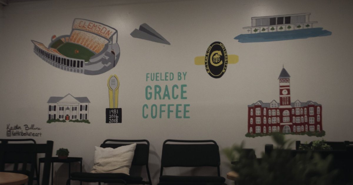 Mural at Grace Coffee Company