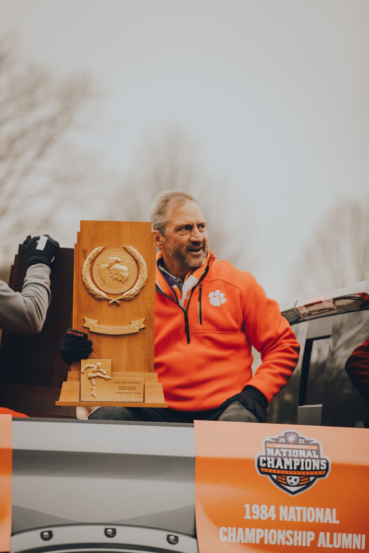 Men’s soccer team parades with glory through Tigertown