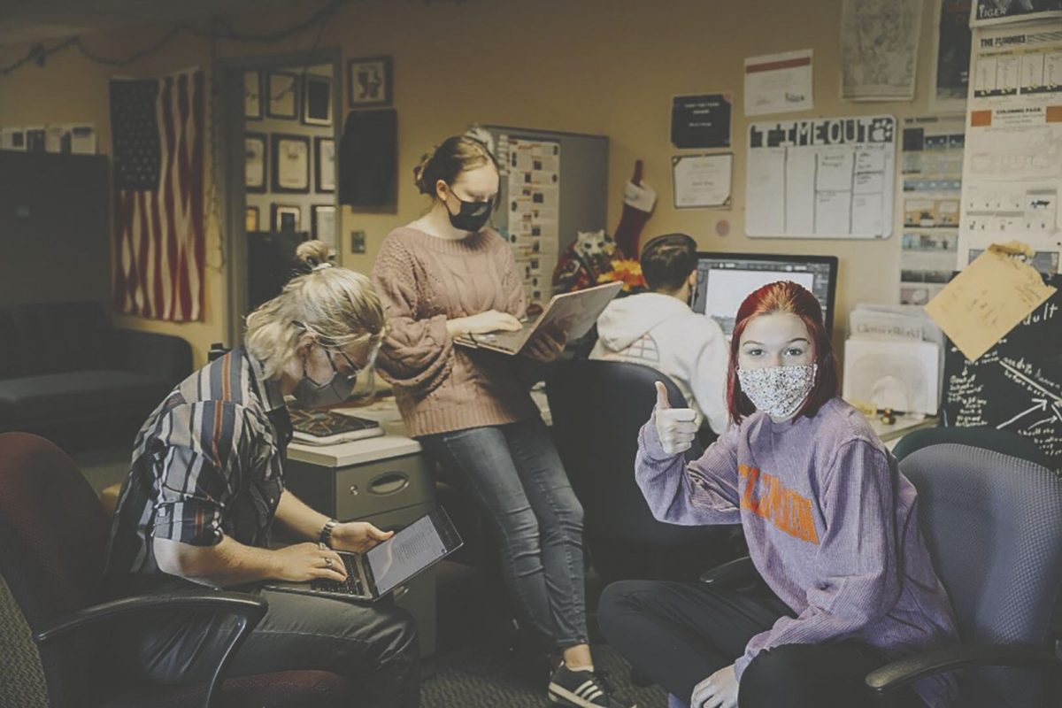 Members of The Tiger at work