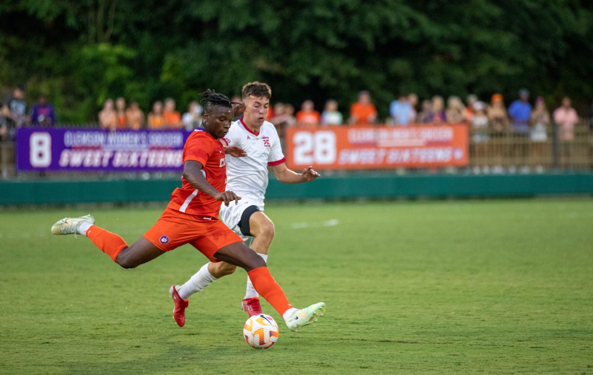 Clemson defender Hamady Diop (5) is originally from Dakar, Senegal, and was drafted No. 1 overall in the 2023 MLS Draft.