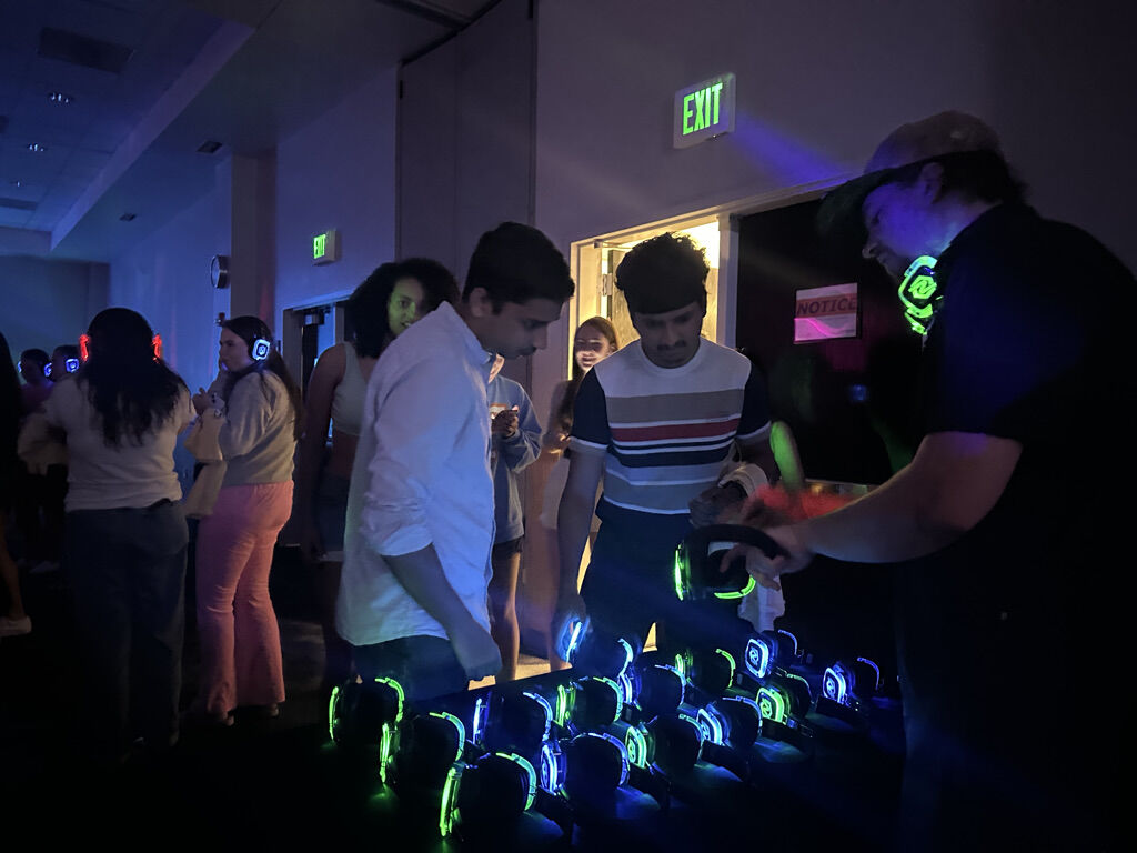 The society&#8217;s first event of the year, the silent disco, had about 300 people in attendance.&#160;