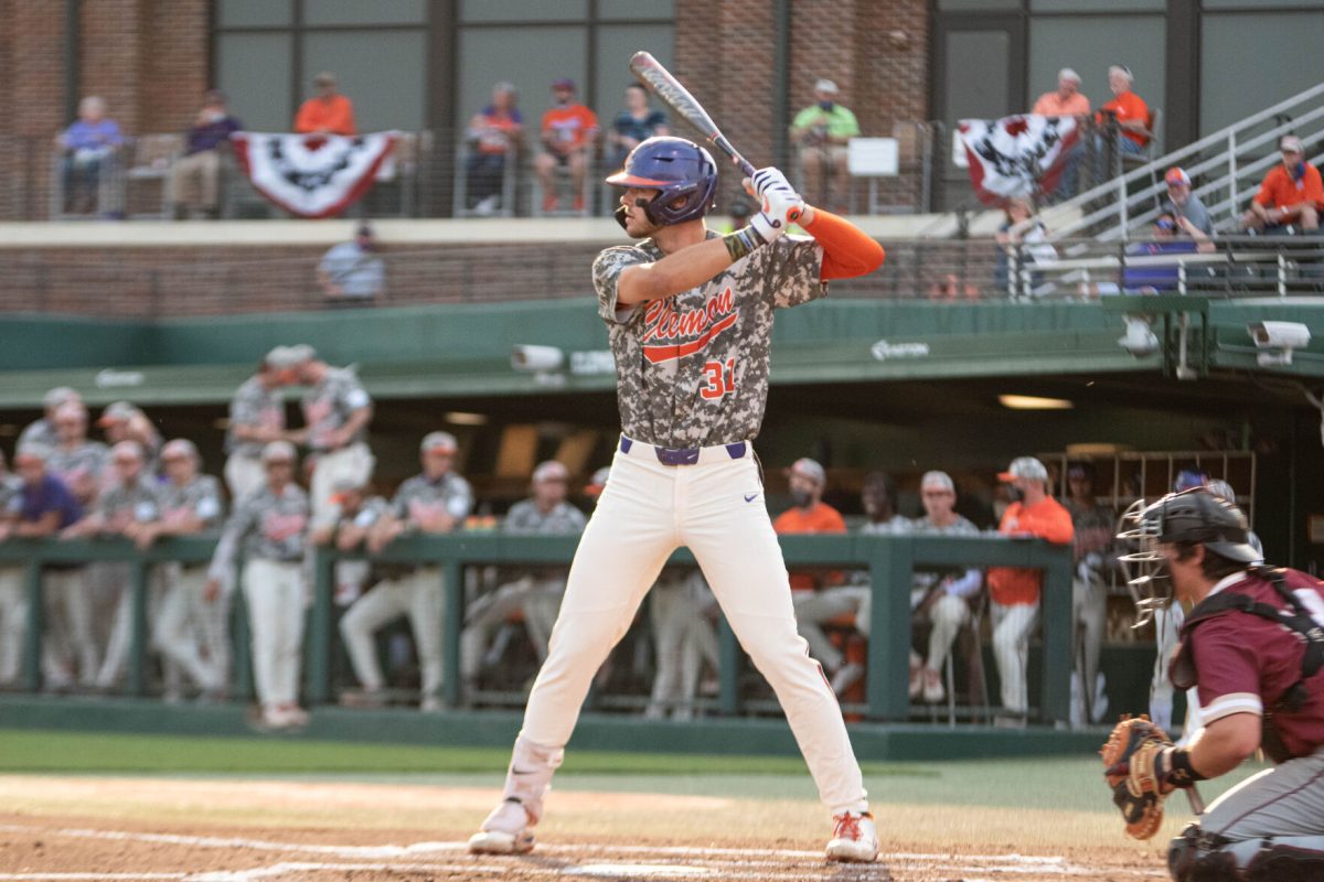 Clemson first baseman/outfielder Caden Grice and the Tigers will open their 2023 season on Friday, Feb. 17, 2023, when they take on Binghamton at Doug Kingsmore Stadium. 