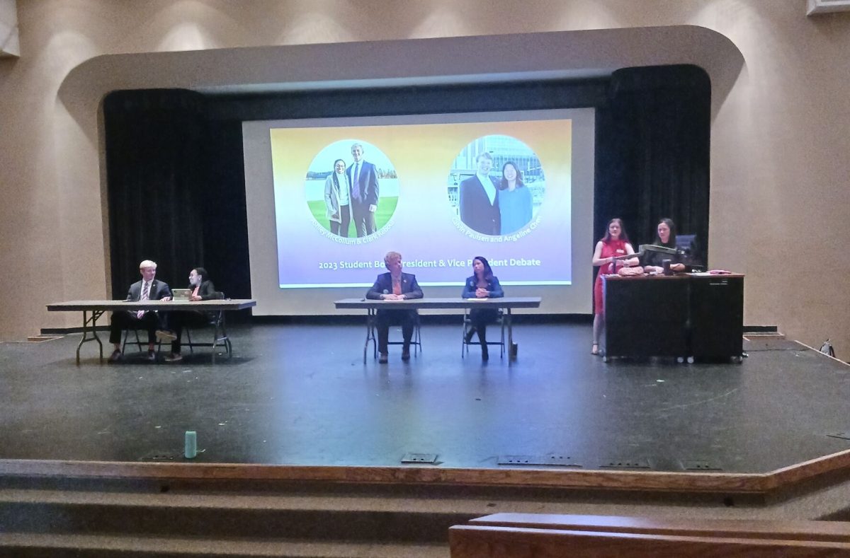 On Feb. 28, the Student Body President and Vice President Debate was held in Tillman Auditorium with both sets of running-mates. 