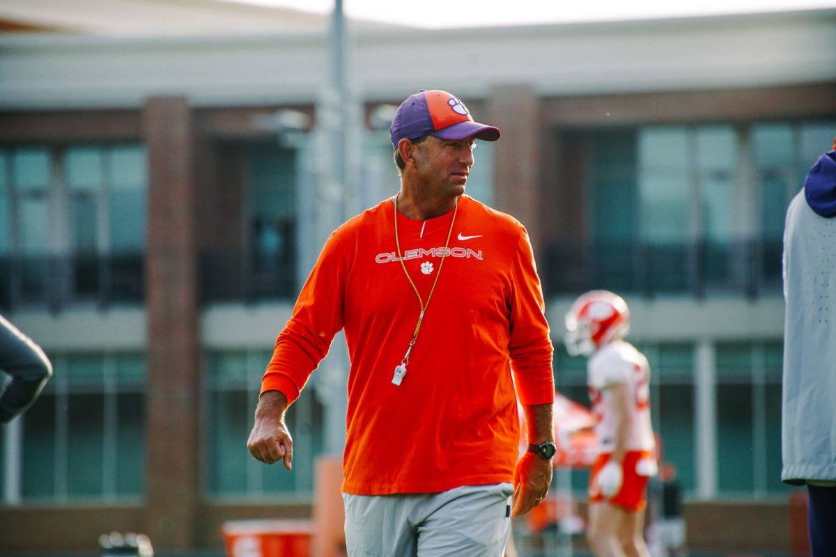 Clemson+head+coach+Dabo+Swinney+and+the+Tigers+had+their+first+spring+practice+session+of+2023+on+Monday%2C+March+6.%26%23160%3B