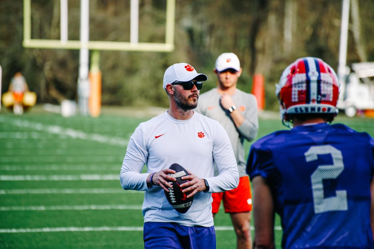After helping lead TCU to the national title game, Garrett Riley joined Clemson’s staff in January as the team’s new offensive coordinator. 