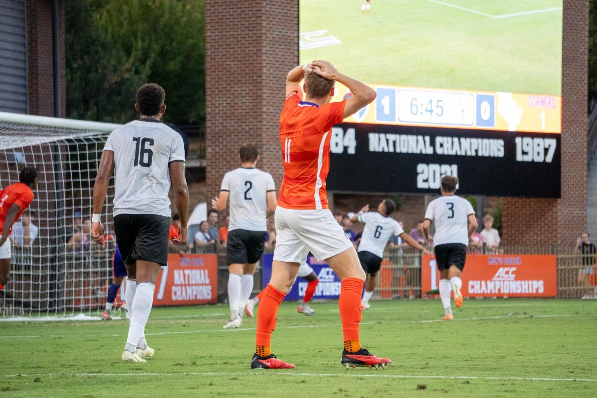 Clemson mens soccer team fell to UCF in their home season opener by a score of 2-1 on Aug. 24.
