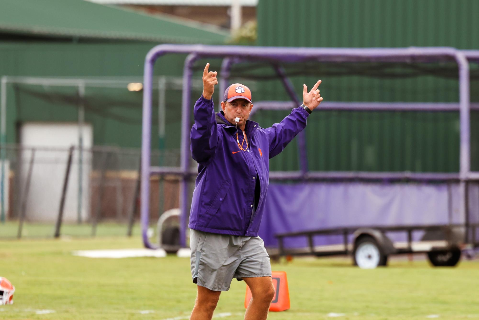 A look at the top moments from Clemson football practice on Thursday. 
