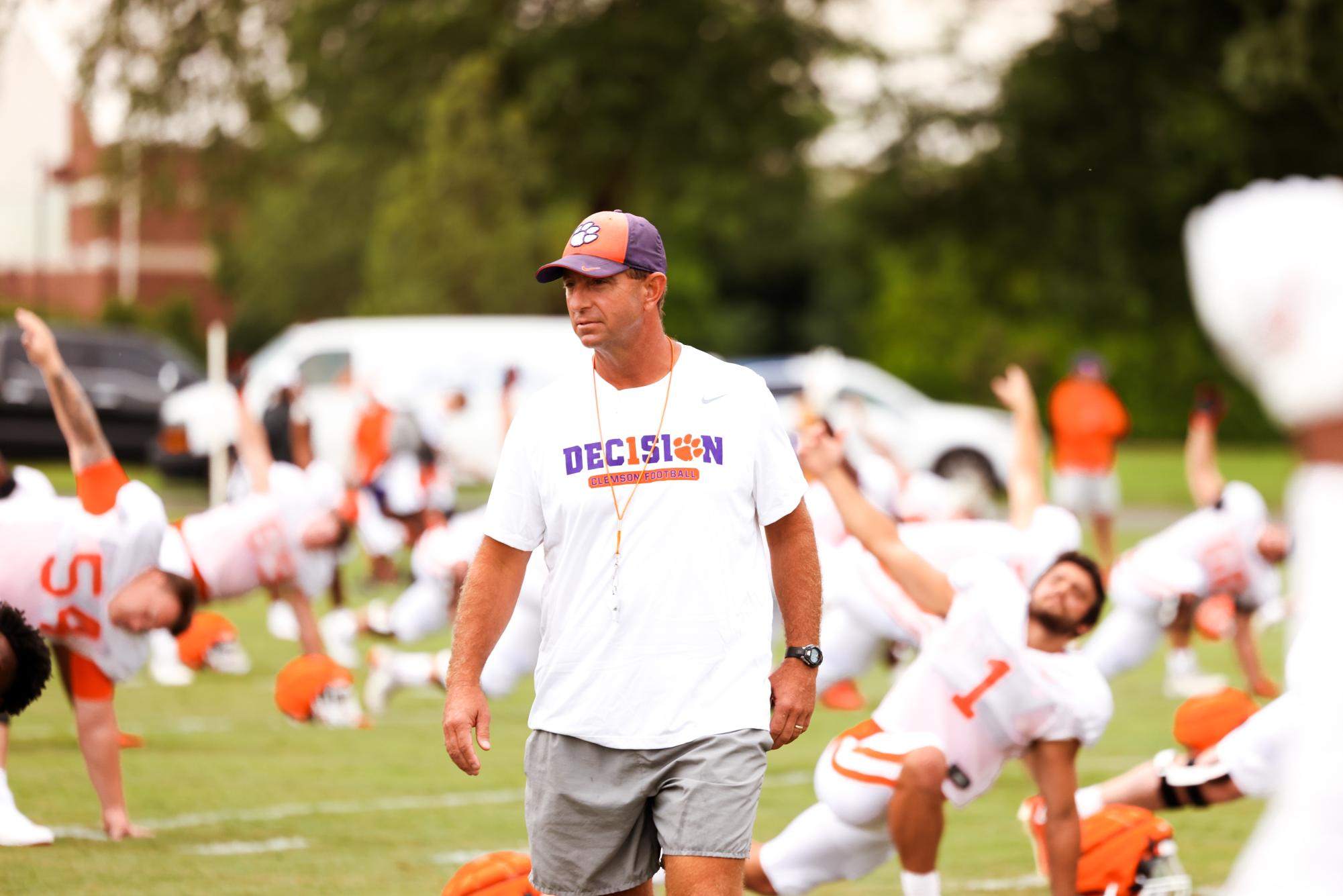 A look at the top moments from Clemson football practice on Thursday. 
