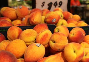 Four thousand pounds of peaches were stolen by two South Carolina locals.