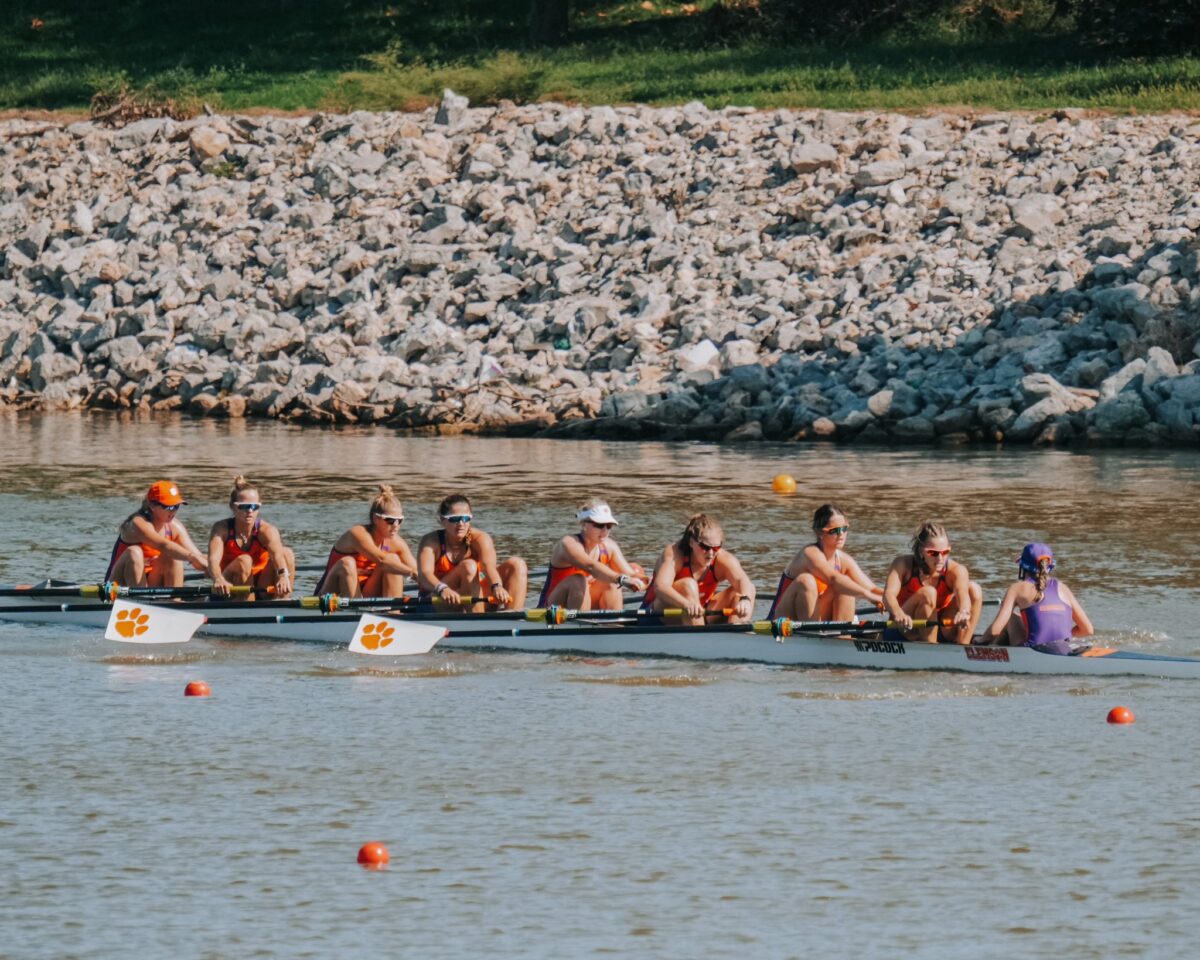 The varsity eights A boat took home first in the finals in their season opener at the Head of the Oklahoma.