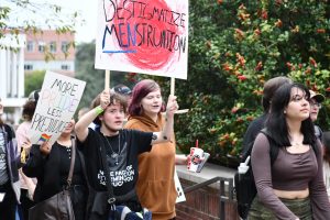 Clemson students hold Take Back Pride march after tampons removed