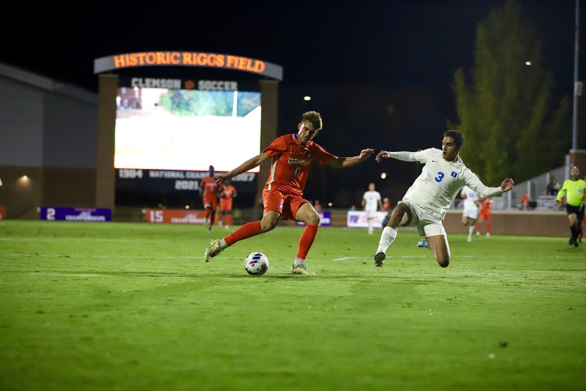 Tyler Trimnal was the hero for Clemson with two goals on Sunday night, as the Tigers moved on in the ACC Tournament after defeating the Duke Blue Devils in a penalty kick shootout. 