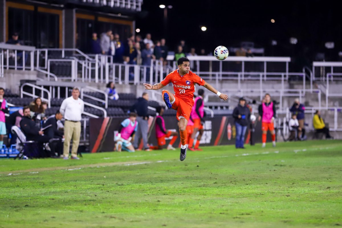 Clemson defender Shawn Smart scored in the 36th minute of the match to give the Tigers a leg up.