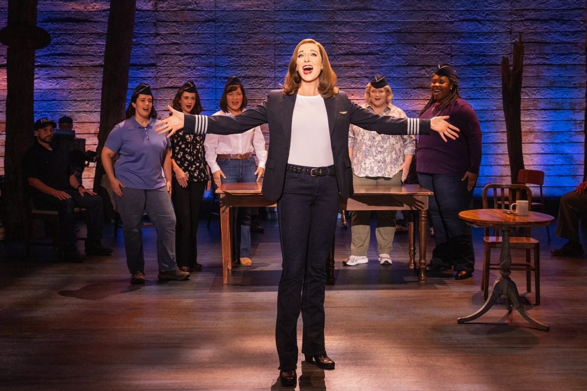 Addison Garner performing in Come From Away.