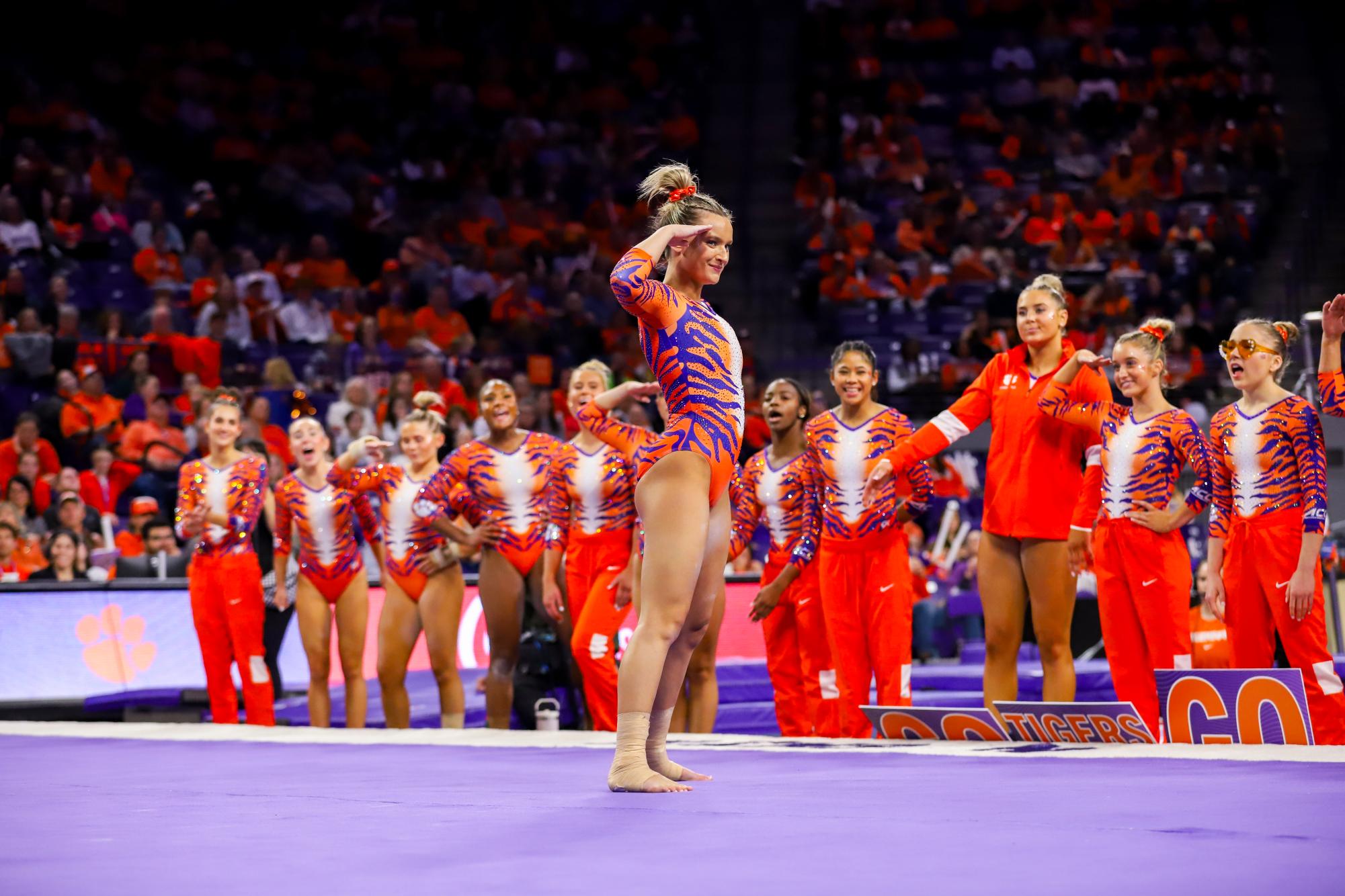 Gallery: Clemson Gymnastics Wins Inaugural Meet