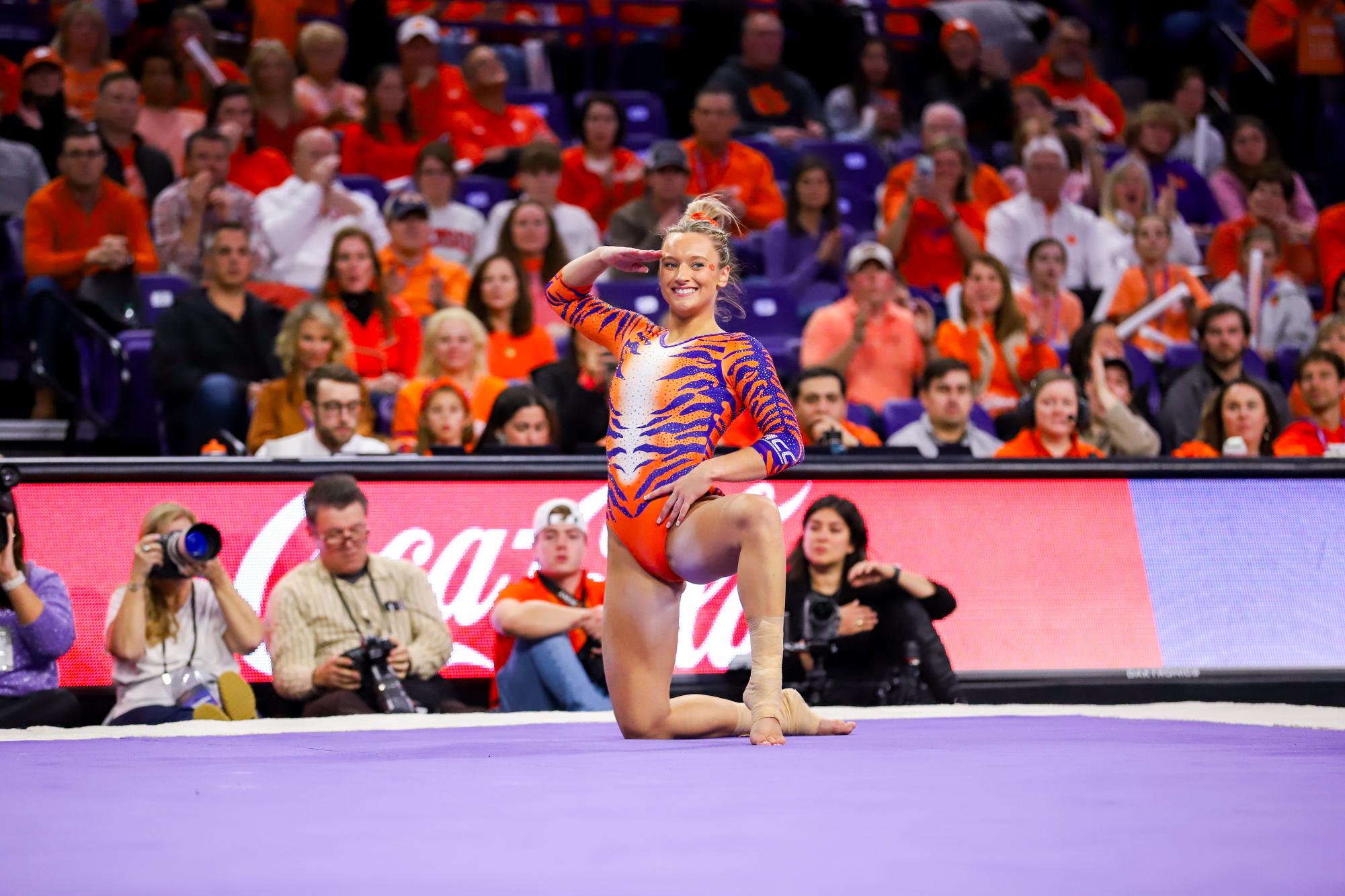 Gallery: Clemson Gymnastics Wins Inaugural Meet