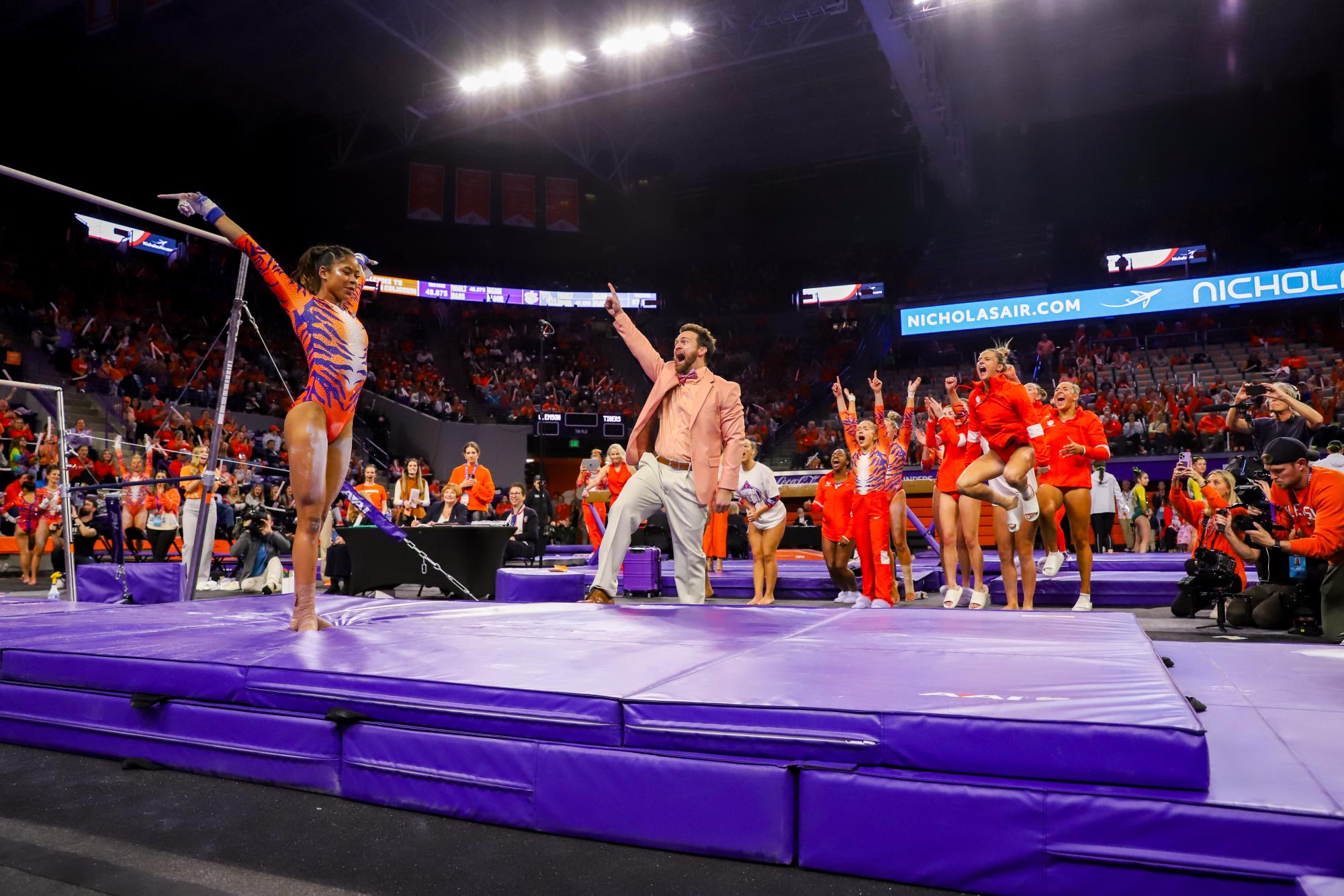 Gallery: Clemson Gymnastics Wins Inaugural Meet