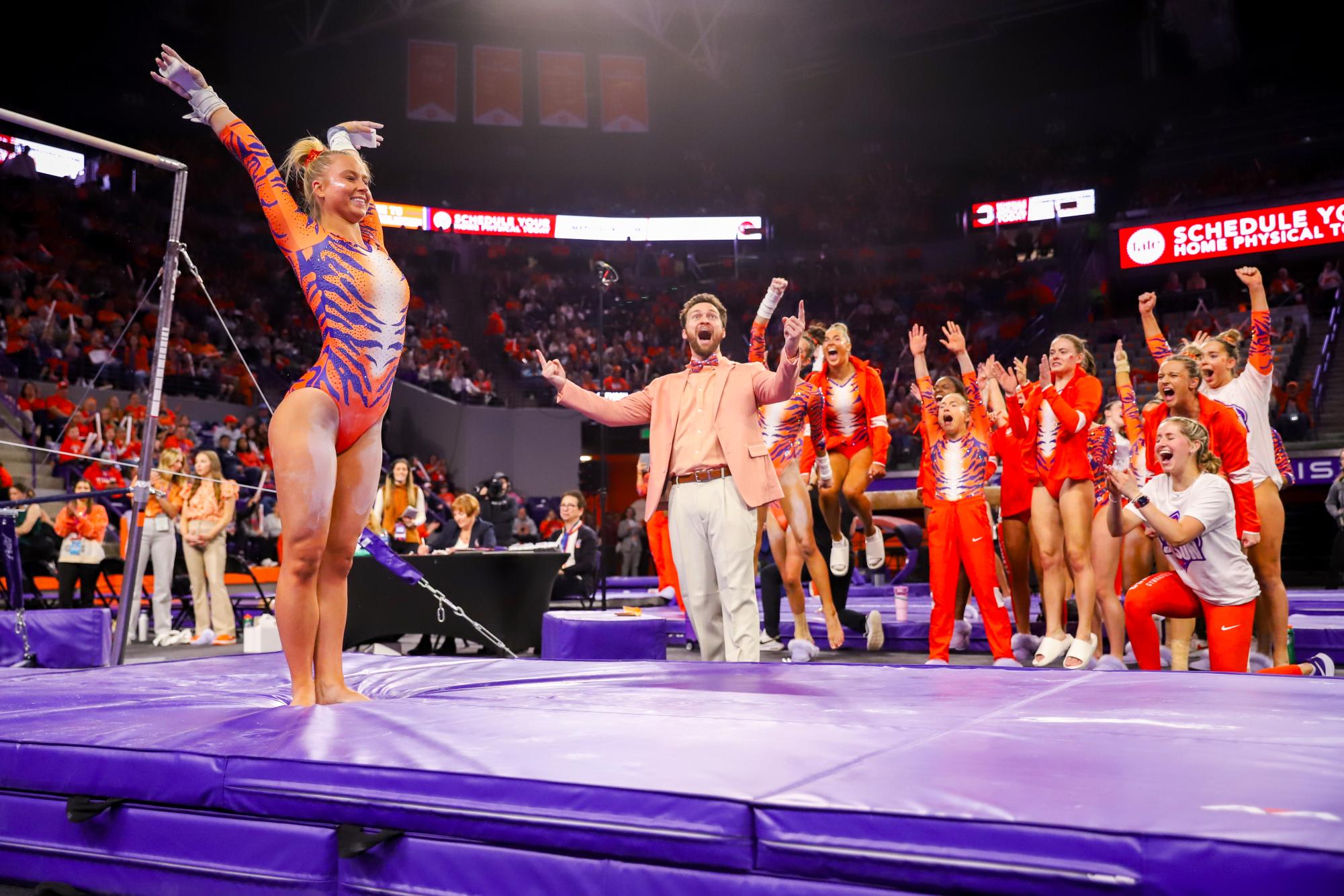 Gallery: Clemson Gymnastics Wins Inaugural Meet