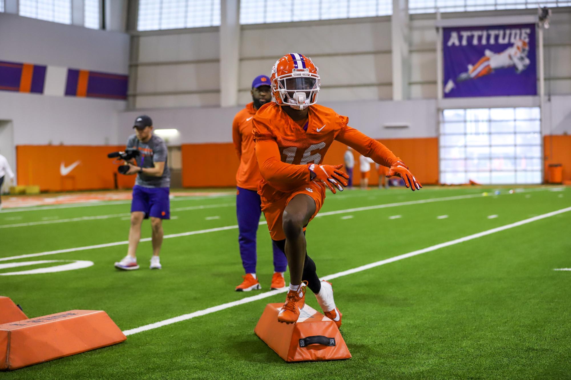 Check out some of The Tiger's best photos from the first day of spring practice for the Clemson football team.