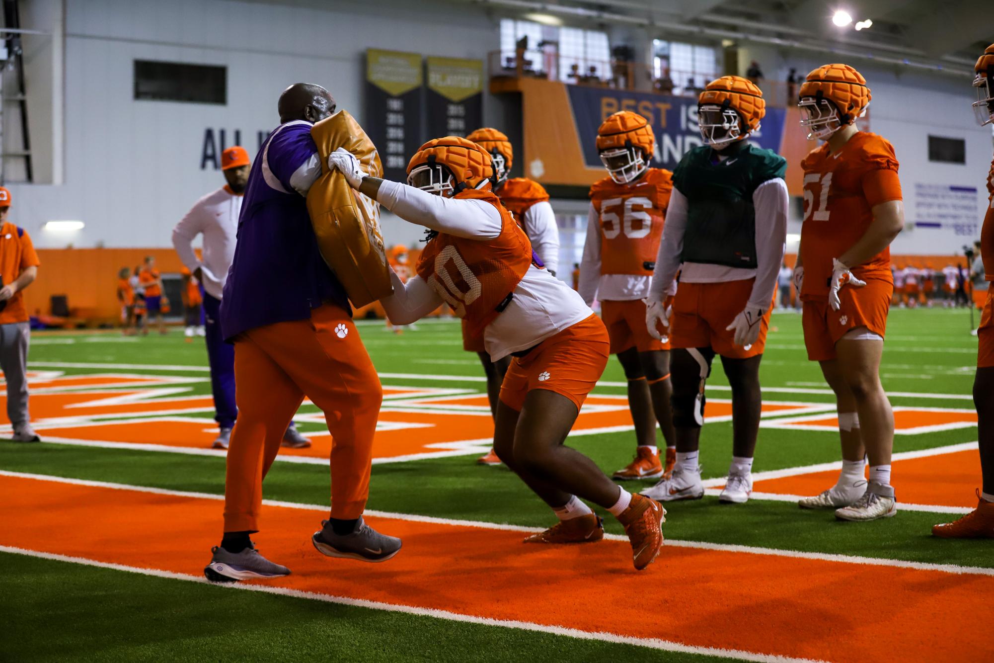 Check out some of The Tiger's best photos from the first day of spring practice for the Clemson football team.