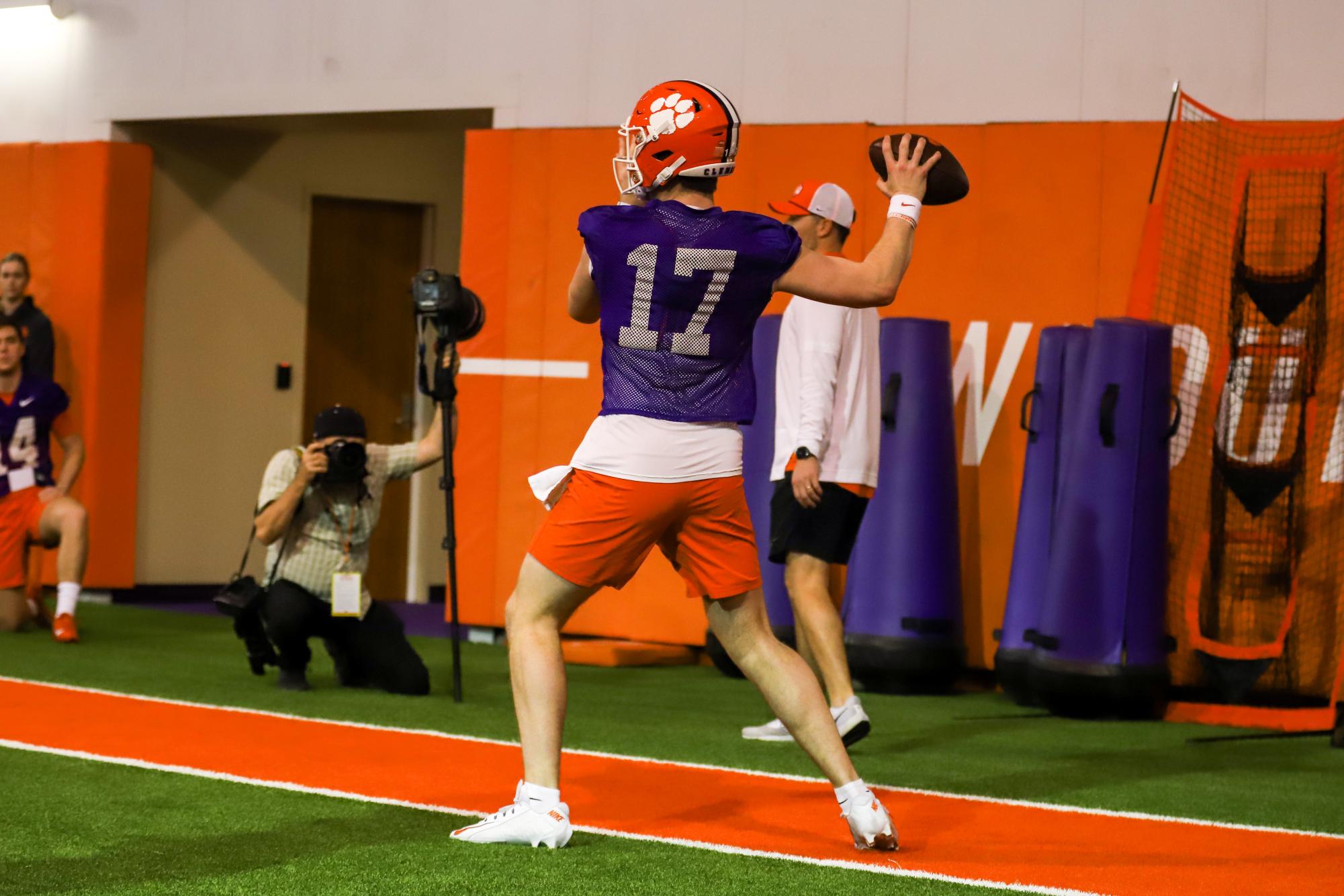 Check out some of The Tiger's best photos from the first day of spring practice for the Clemson football team.