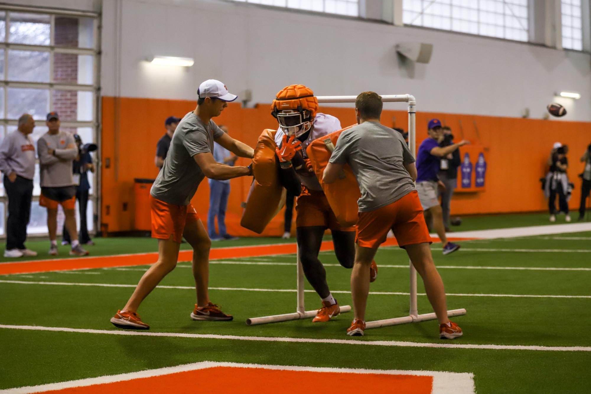 Check out some of The Tiger's best photos from the first day of spring practice for the Clemson football team.