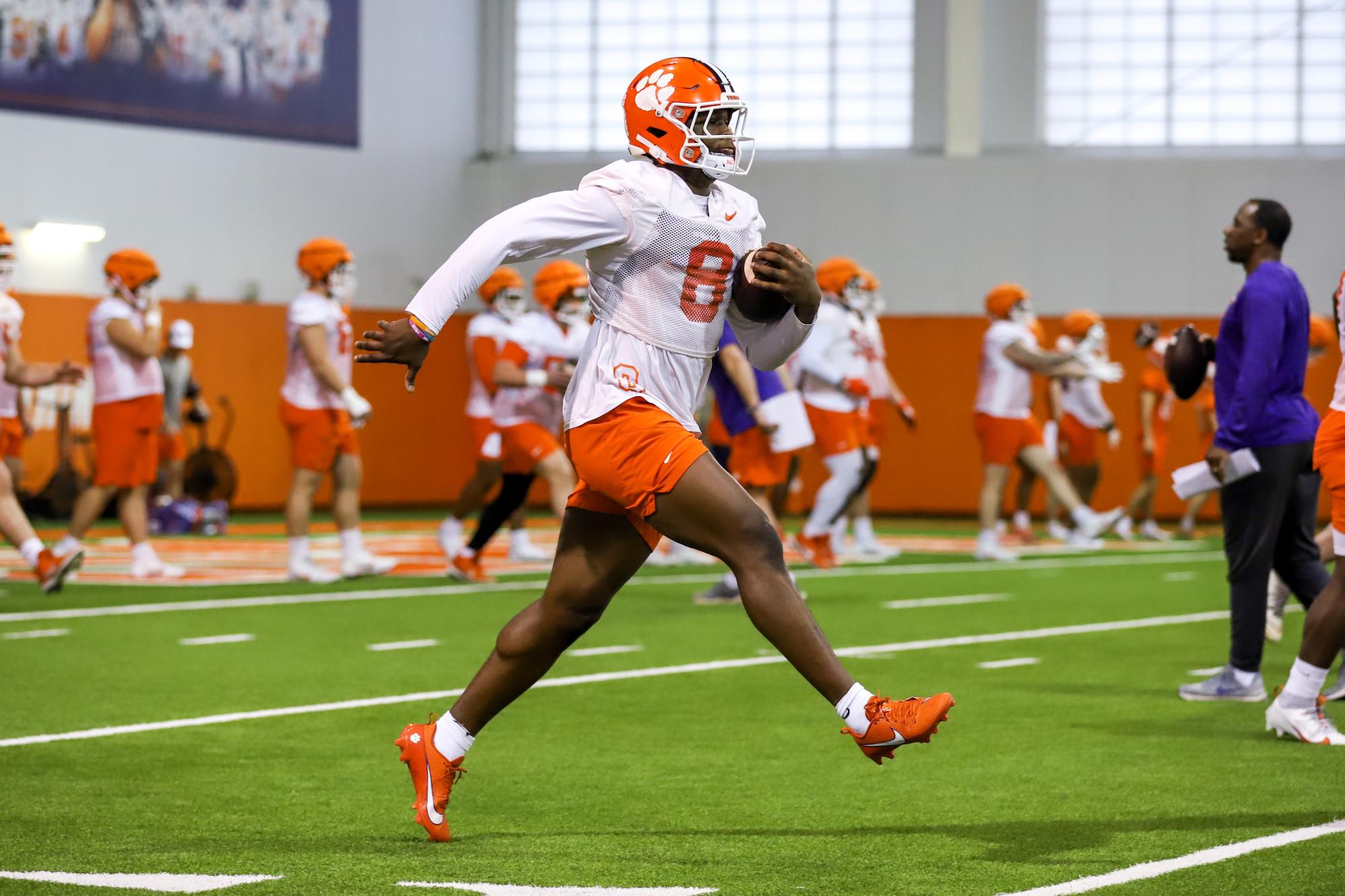 Check out some of The Tiger's best photos from the first day of spring practice for the Clemson football team.